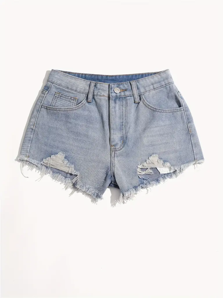 Lace-free denim shortsFree shipping when you purchase more than $100