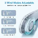 New Mini Neck Fan Portable Bladeless Hanging Neck 1200mAh Rechargeable Air Cooler 3 Speed Mini Summer Sports Fans
