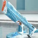 43cm Full Electric Automatic Water Storage Gun Toys Portable Children Summer Beach Outdoor Fight Fantasy Toys for Boys Kids Game
