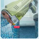 43cm Full Electric Automatic Water Storage Gun Toys Portable Children Summer Beach Outdoor Fight Fantasy Toys for Boys Kids Game
