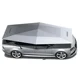 Anti-UV Automatic Folding Sun Shade Covering Rooftop Car Cover Tent Outdoor Car Umbrella
