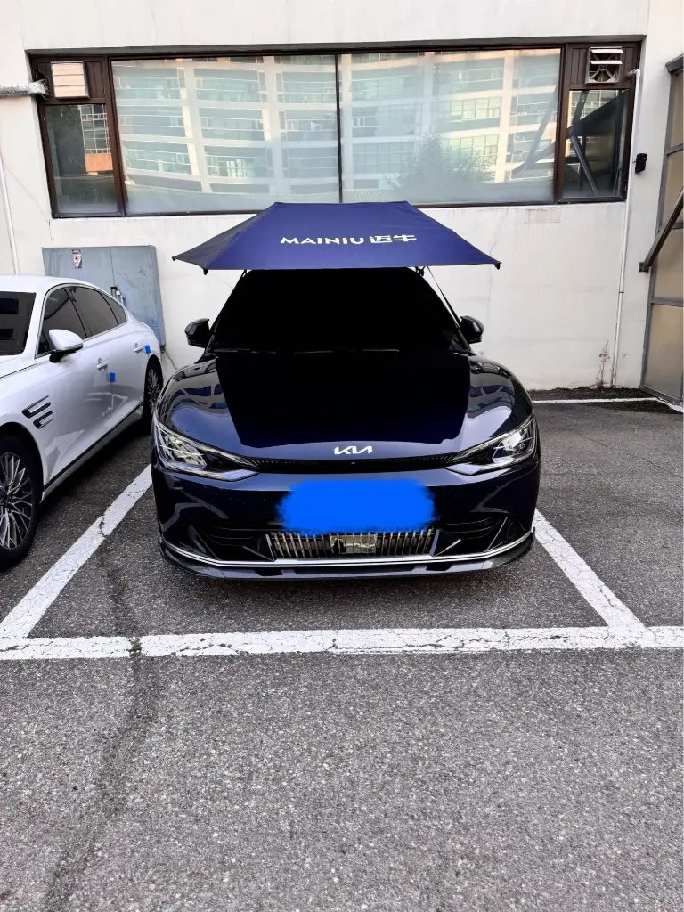 Car Umbrella Semi-Automatic Awning Tent Auto Smart Insulated Cover Outdoor Waterproof Folded Portable Canopy Cover Sun Shade