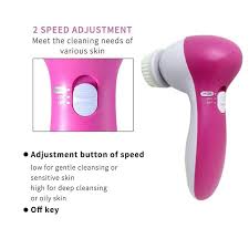 Electric Facial Cleaner 5 IN 1 Face Cleansing Brush Wash Machine Spa Skin Care Massager Blackhead Cleaning Facial Cleanser Tools