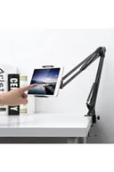 Foldable Phone Tablet Holder Stand Bed Desk Mount 360° Rotating 4''-13.5" Device