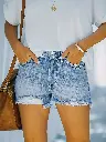 Lace-free denim shortsFree 