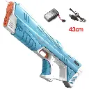 43cm Full Electric Automatic Water Storage Gun Toys Portable Children Summer Beach Outdoor Fight Fantasy Toys for Boys Kids Game
