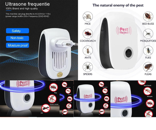 Electronic Ultrasonic Electromagnetic Mosquito Anti Mouse Insect Repeller Rat Cockroach Household Pest Reject Repellent
